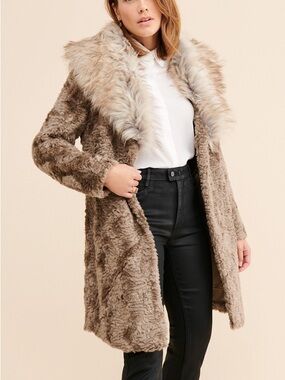 Unreal Fur Elixir Faux Fur Coat in Brown